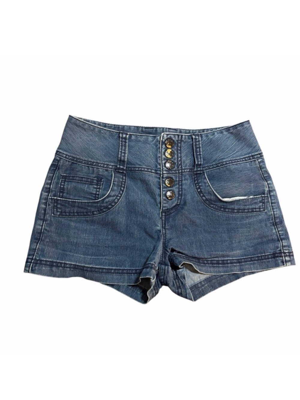 Guess High-Waisted Button-Fly Denim Shorts | Vintage Y2K | Size 27